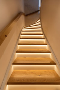 Beleuchtete Treppe